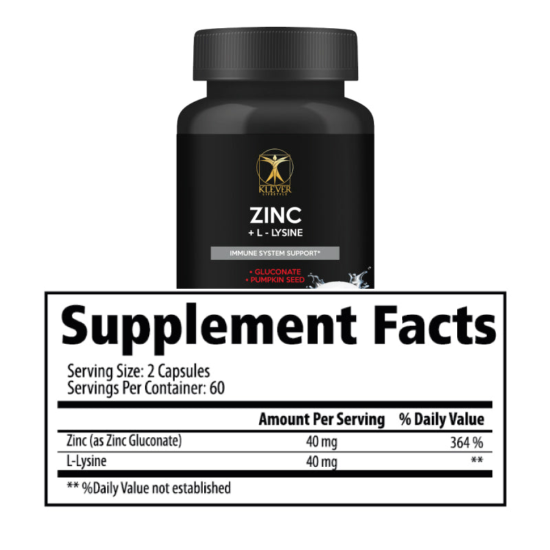 Zinc + L-Lysine